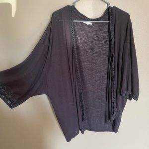 MAURICES black 1/2 sleeve cover up